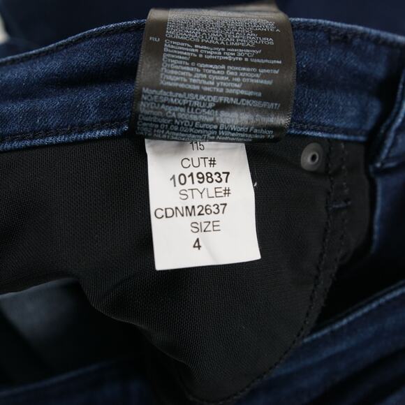 NYDJ Slim Straight Stretch Curves 360 Dark Wash Jeans Womens Sz 4 - Picture 11 of 13